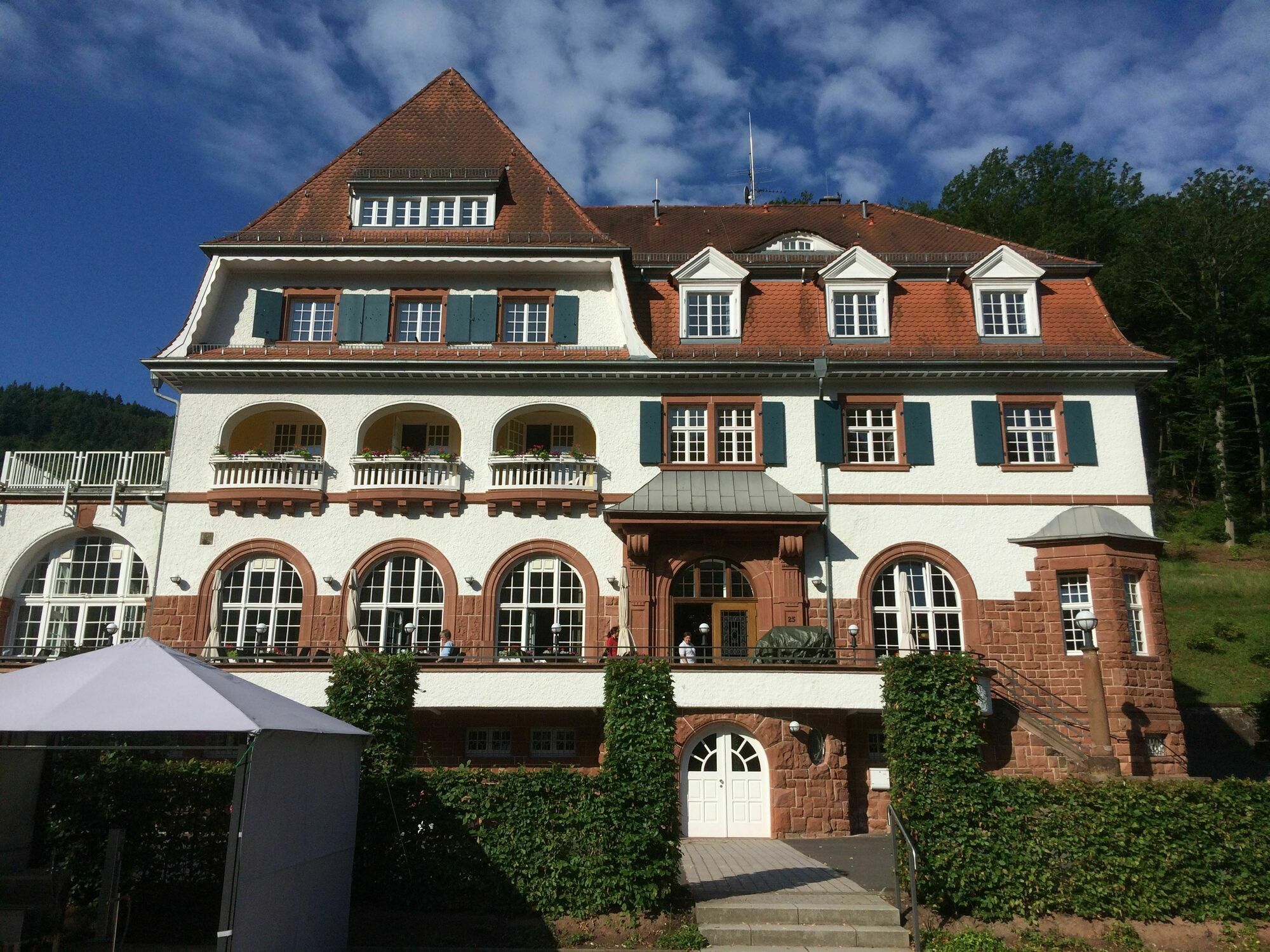 Jugendstilhotel Trifels อันไวเลอร์ อัม ทริเฟลส์ ภายนอก รูปภาพ